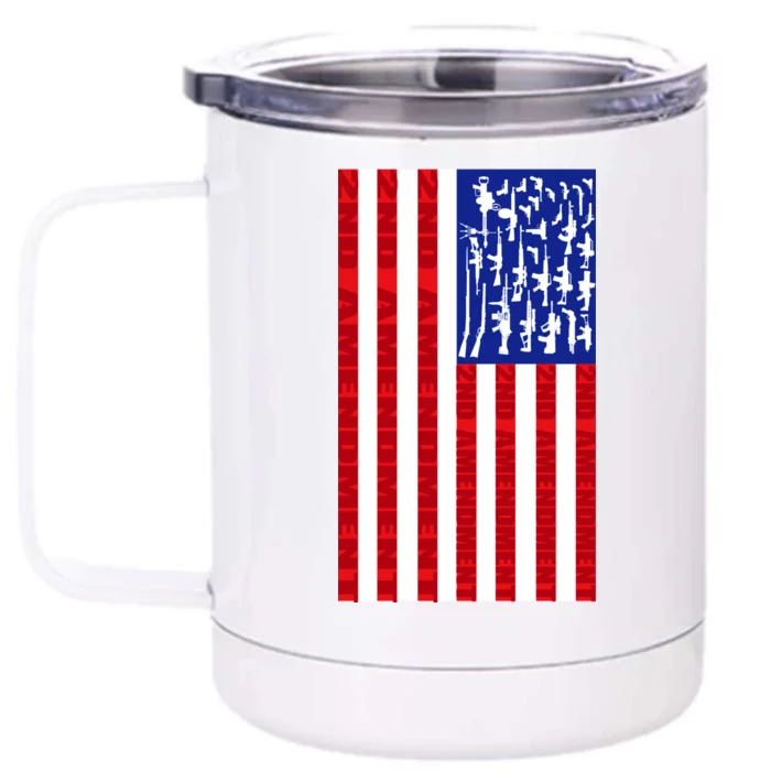 2nd Amendment Flag Front & Back 12oz Stainless Steel Tumbler Cup