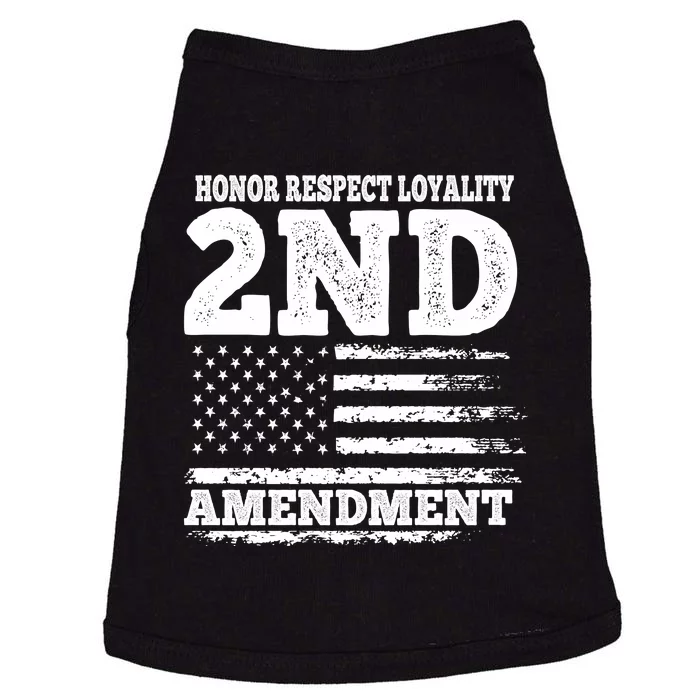 2nd Amendment Honor Respect Doggie Tank