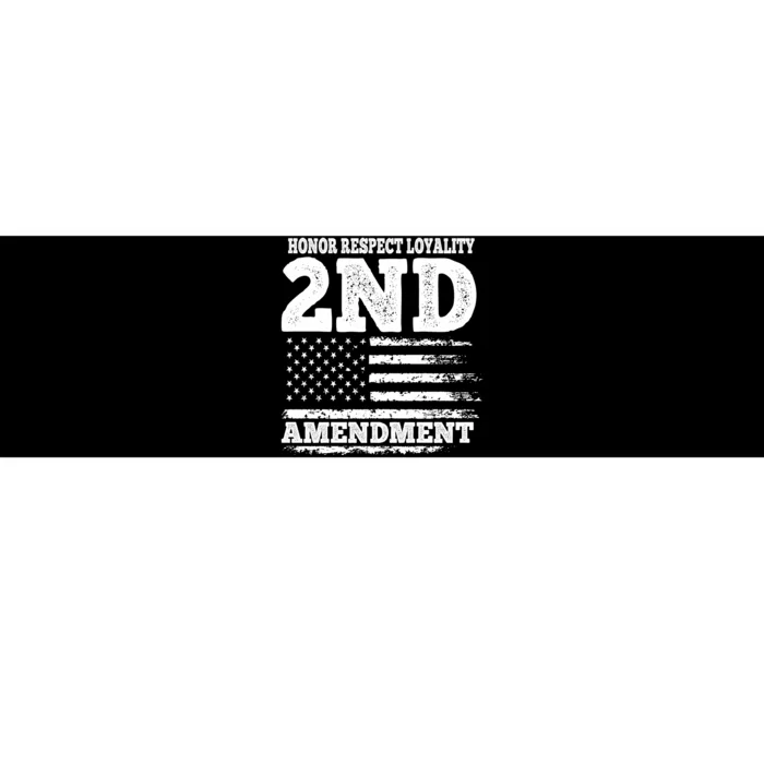 2nd Amendment Honor Respect Bumper Sticker