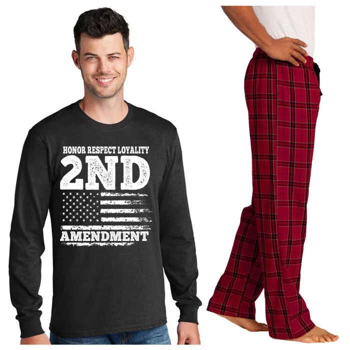 2nd Amendment Honor Respect Long Sleeve Pajama Set