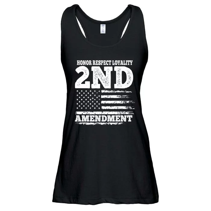 2nd Amendment Honor Respect Ladies Essential Flowy Tank