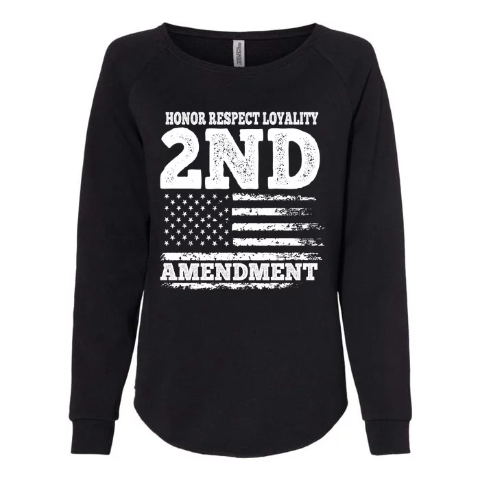 2nd Amendment Honor Respect Womens California Wash Sweatshirt