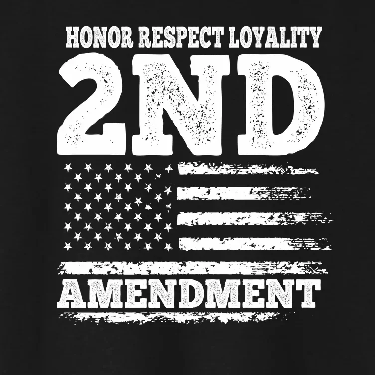 2nd Amendment Honor Respect Women's Crop Top Tee