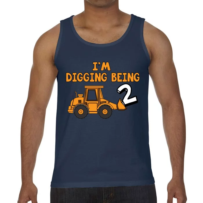 2nd Birthday I'm Digging Being Two Comfort Colors® Tank Top