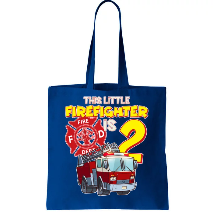 2nd Birthday This Little Firefighter Is Two Tote Bag