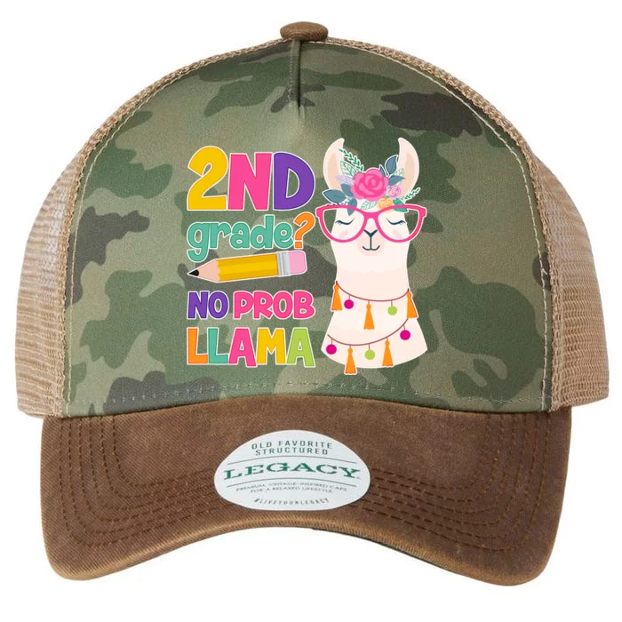 2nd Grade? No Prob Llama Legacy Tie Dye Trucker Hat