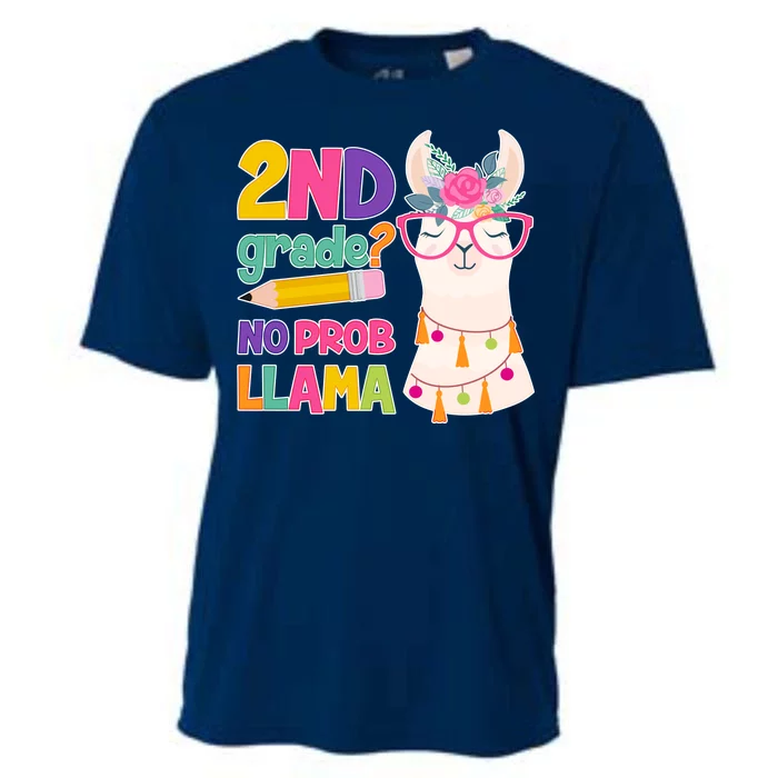 2nd Grade? No Prob Llama Cooling Performance Crew T-Shirt