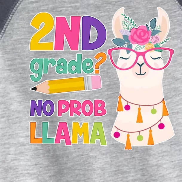 2nd Grade? No Prob Llama Toddler Fine Jersey T-Shirt