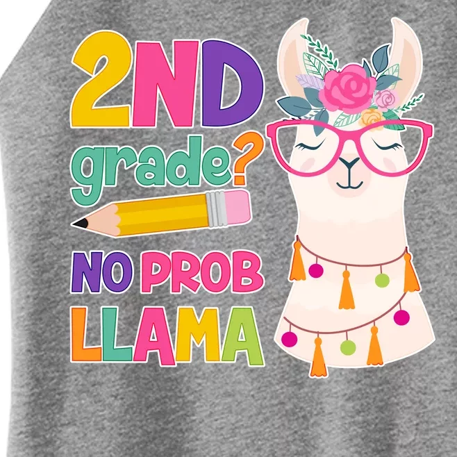 2nd Grade? No Prob Llama Women’s Perfect Tri Rocker Tank