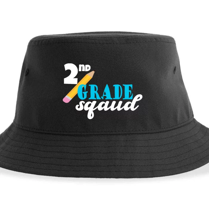 2nd Grade Squad School Pencil Sustainable Bucket Hat