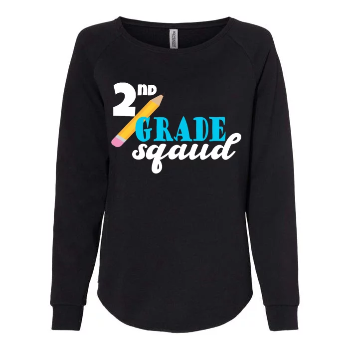 2nd Grade Squad School Pencil Womens California Wash Sweatshirt