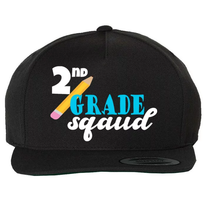 2nd Grade Squad School Pencil Wool Snapback Cap