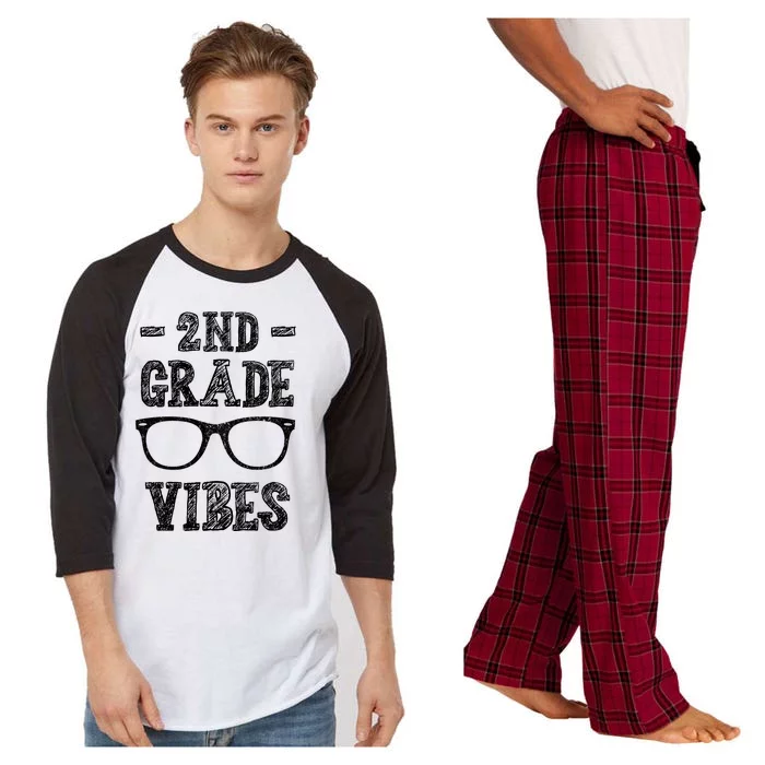 2nd Grade Vibes Raglan Sleeve Pajama Set