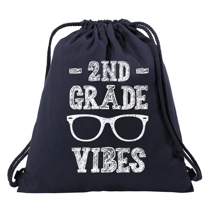 2nd Grade Vibes Drawstring Bag