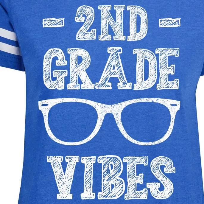 2nd Grade Vibes Enza Ladies Jersey Football T-Shirt