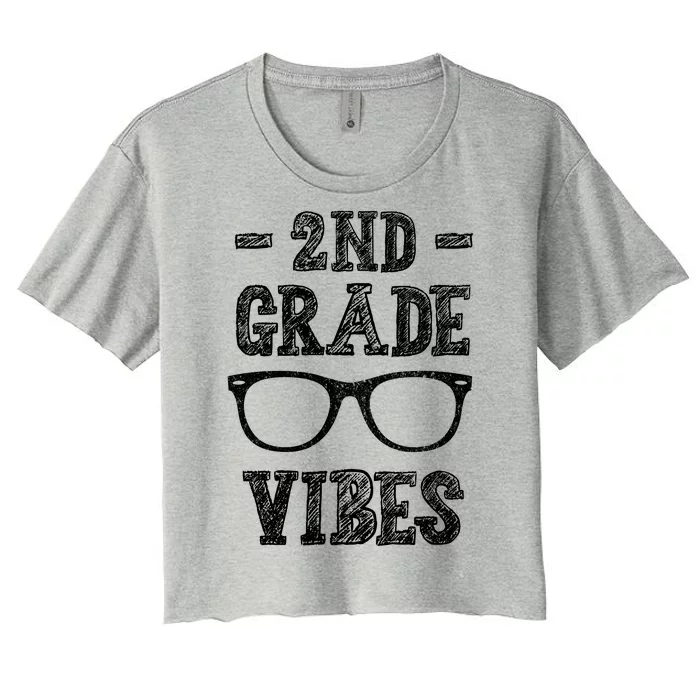 2nd Grade Vibes Women's Crop Top Tee