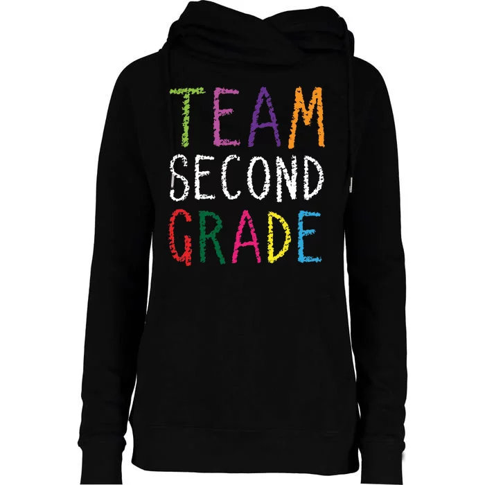 2nd Team Second Grade Womens Funnel Neck Pullover Hood