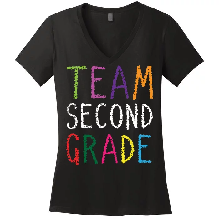 2nd Team Second Grade Women's V-Neck T-Shirt