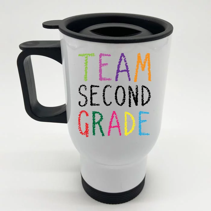 2nd Team Second Grade Front & Back Stainless Steel Travel Mug