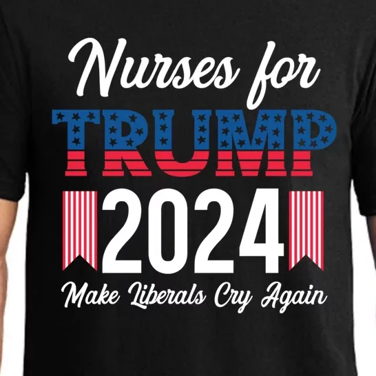 2024 Nurse For Trump Great Gift Great Gift Pajama Set