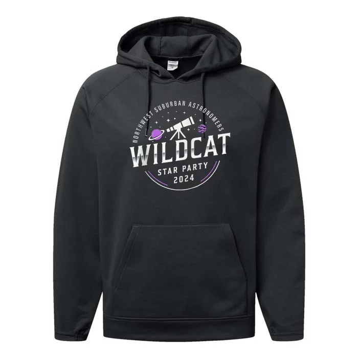 2024 Northwest Suburban Astronomers Wildcat Star Party Performance Fleece Hoodie