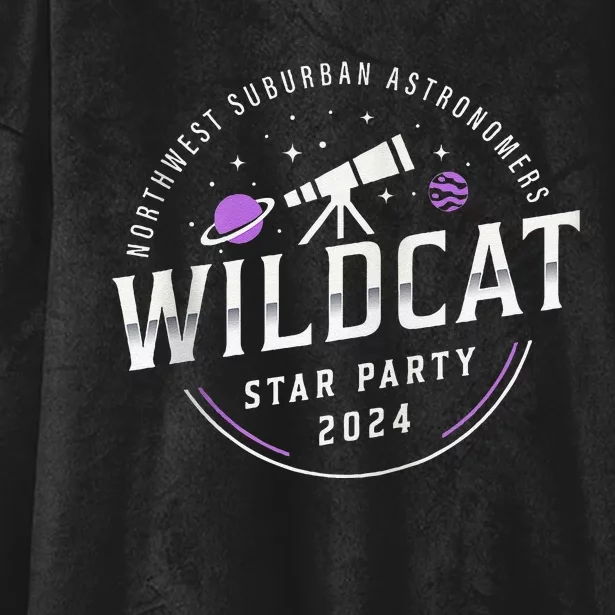 2024 Northwest Suburban Astronomers Wildcat Star Party Hooded Wearable Blanket