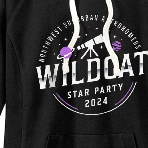 2024 Northwest Suburban Astronomers Wildcat Star Party Women's Fleece Hoodie