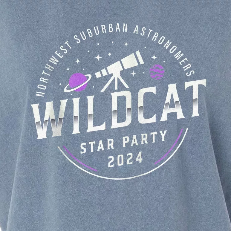 2024 Northwest Suburban Astronomers Wildcat Star Party Garment-Dyed Women's Muscle Tee