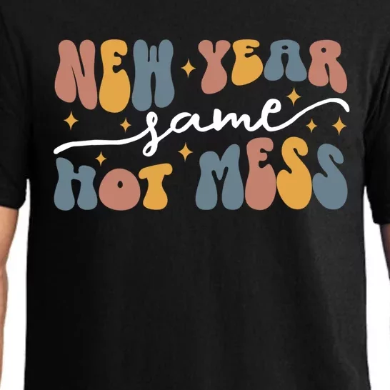 2024 New Year Same Hot Mess Party 2024 Happy New Year Funny Gift Pajama Set