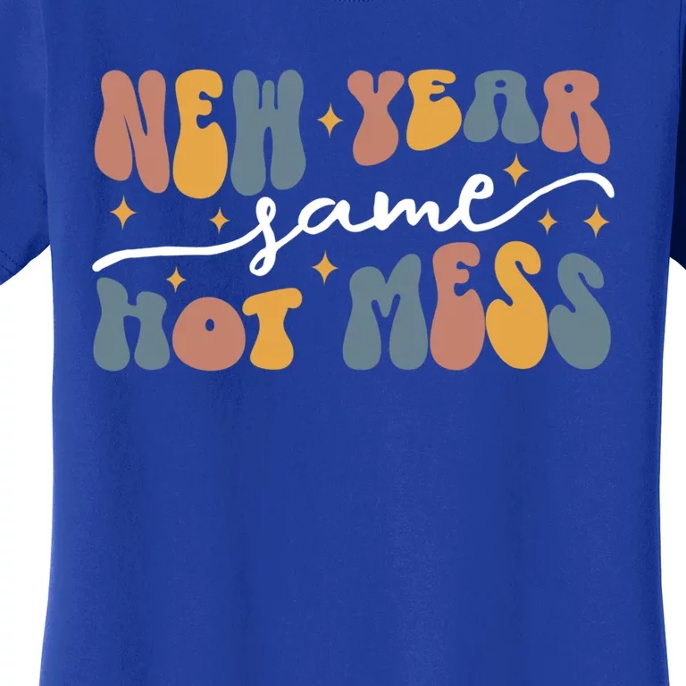 2024 New Year Same Hot Mess Party 2024 Happy New Year Funny Gift Women's T-Shirt