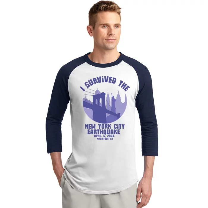 2024 New York City Earthquake Survivor Baseball Sleeve Shirt