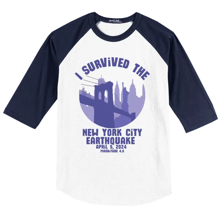 2024 New York City Earthquake Survivor Baseball Sleeve Shirt