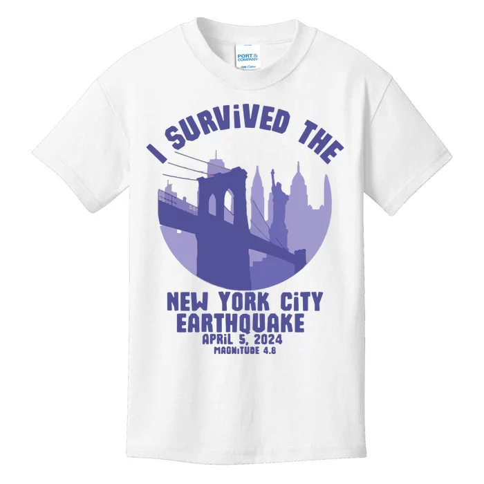 2024 New York City Earthquake Survivor Kids T-Shirt