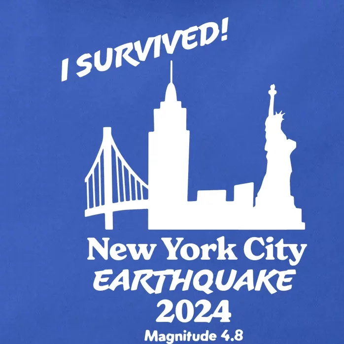 2024 New York City Earthquake Survivor Natural Disaster Zip Tote Bag