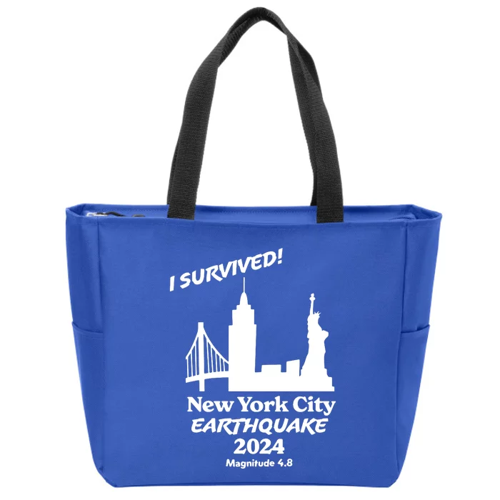 2024 New York City Earthquake Survivor Natural Disaster Zip Tote Bag