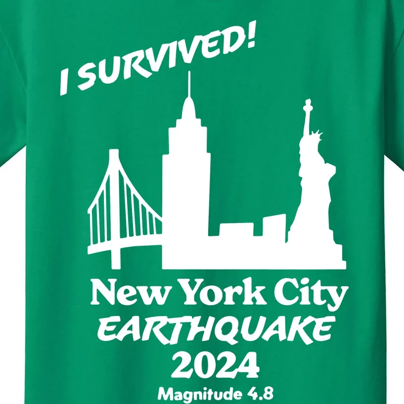 2024 New York City Earthquake Survivor Natural Disaster Kids T-Shirt