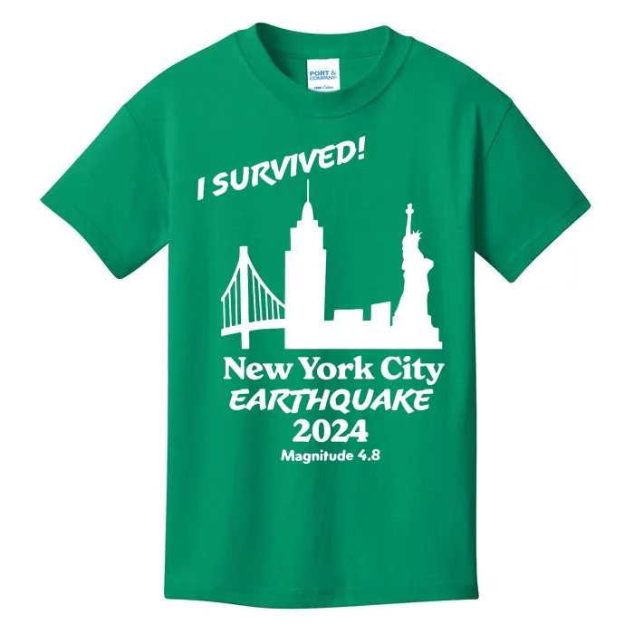 2024 New York City Earthquake Survivor Natural Disaster Kids T-Shirt