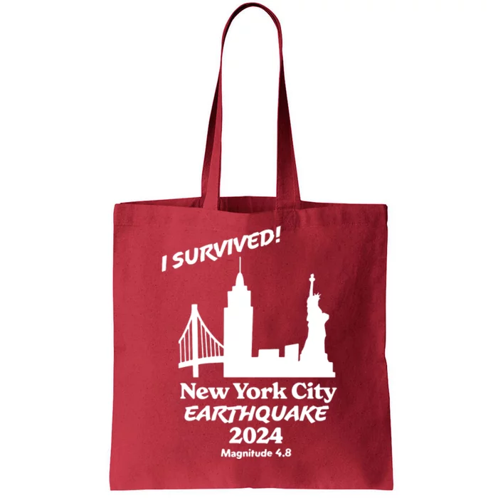 2024 New York City Earthquake Survivor Natural Disaster Tote Bag