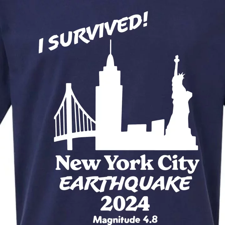 2024 New York City Earthquake Survivor Natural Disaster Sueded Cloud Jersey T-Shirt