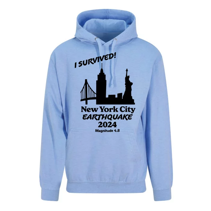 2024 New York City Earthquake Survivor Natural Disaster Unisex Surf Hoodie