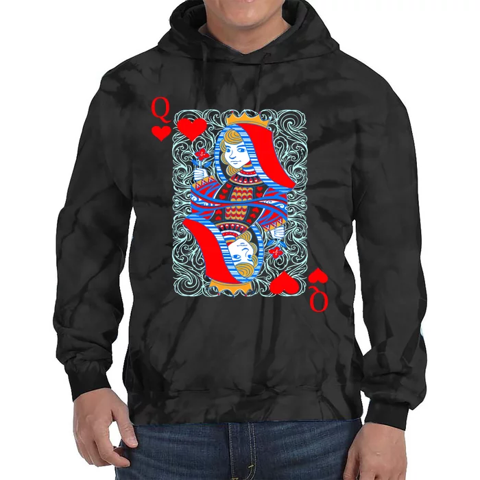 2 Of 2 King And Queen Matching Poker For Couples Tie Dye Hoodie