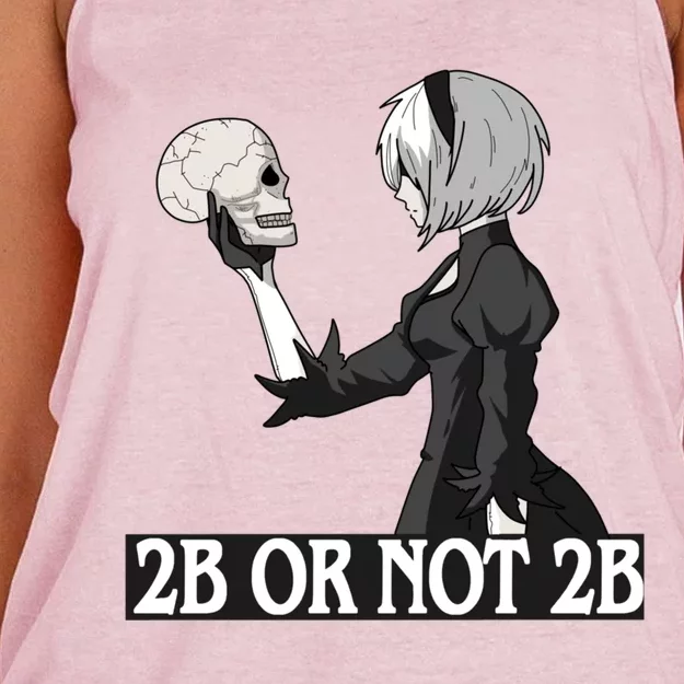 2b Or Not 2b Women's Knotted Racerback Tank