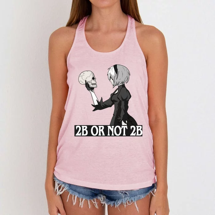 2b Or Not 2b Women's Knotted Racerback Tank