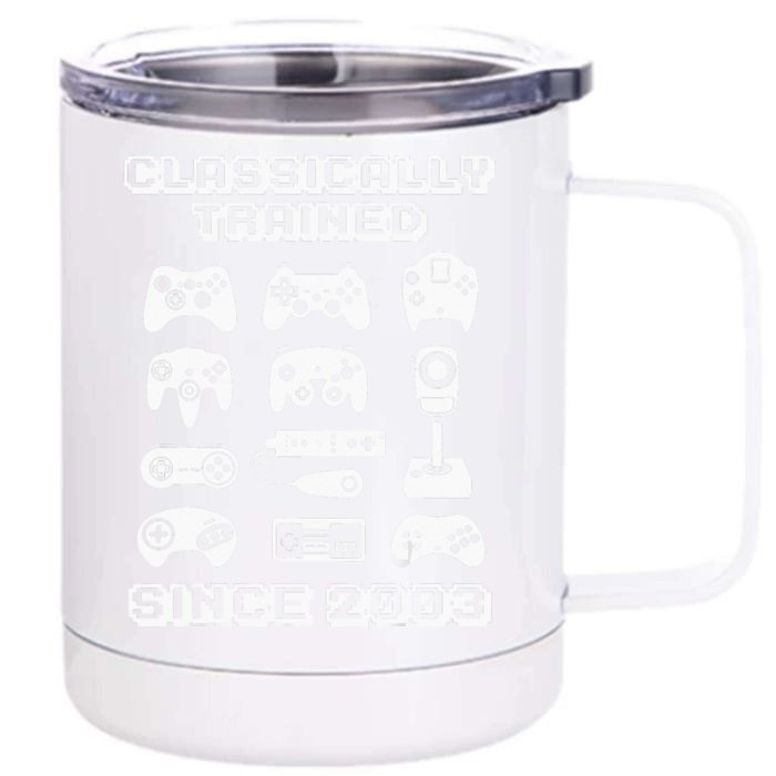 2003 Old School Video Game Theme Birthday Front & Back 12oz Stainless Steel Tumbler Cup