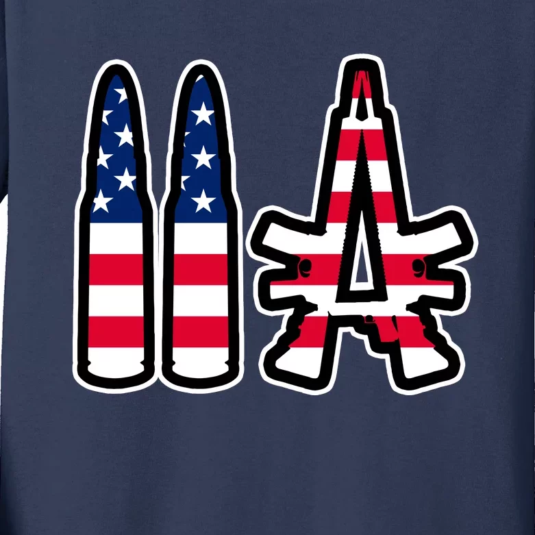 2A Patriotic Kids Long Sleeve Shirt