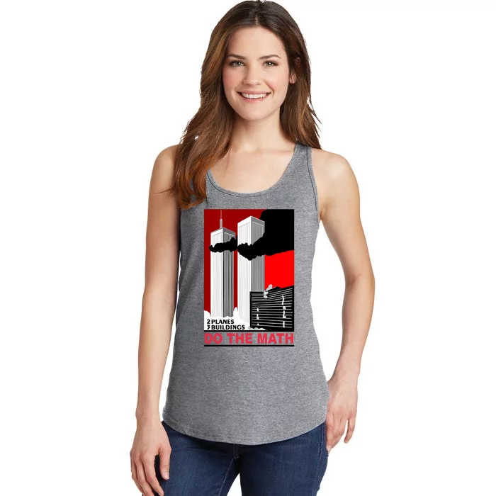 2 Planes 3 Buildings Do The Math Ladies Essential Tank