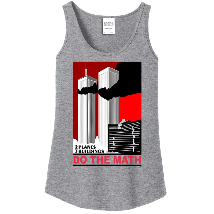 2 Planes 3 Buildings Do The Math Ladies Essential Tank