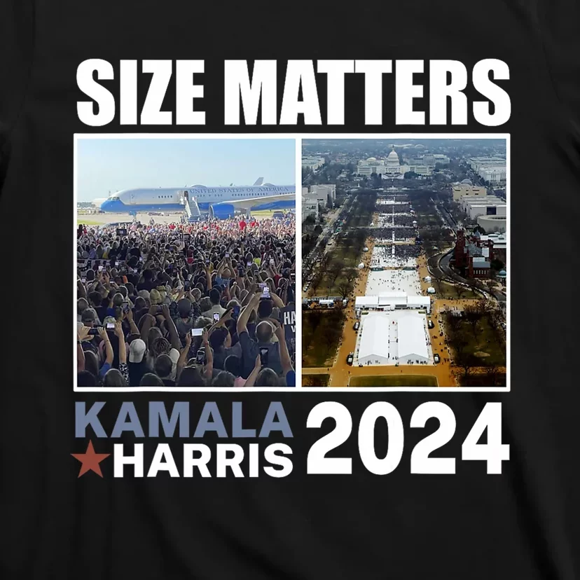 2024 President Campaign Crowd Size Kamala V Trump T-Shirt