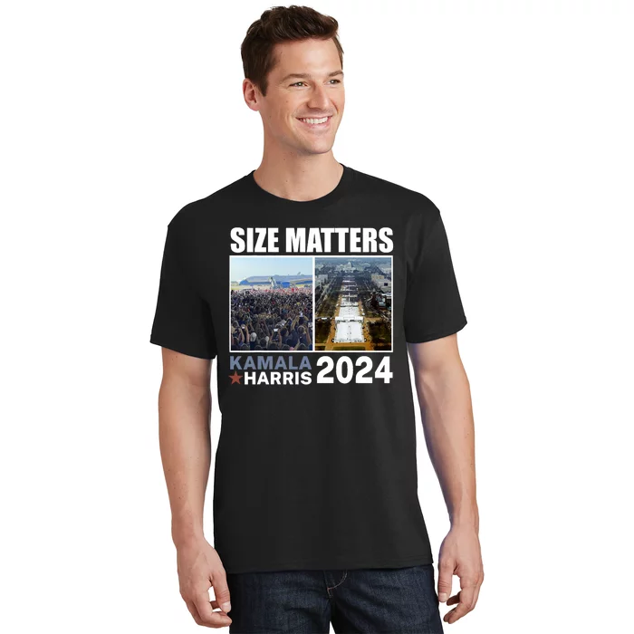 2024 President Campaign Crowd Size Kamala V Trump T-Shirt