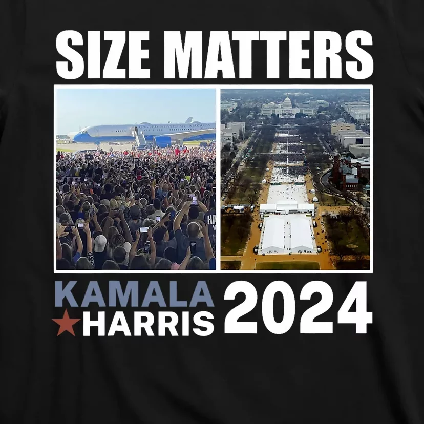 2024 President Campaign Crowd Size Kamala V Trump T-Shirt